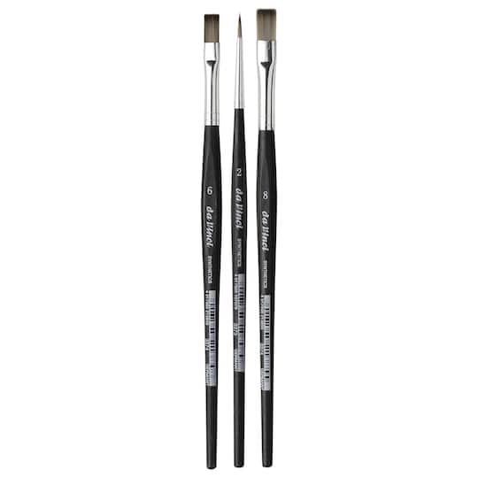da Vinci SYNTHETICS 3 Piece Face Painting Brush Set
